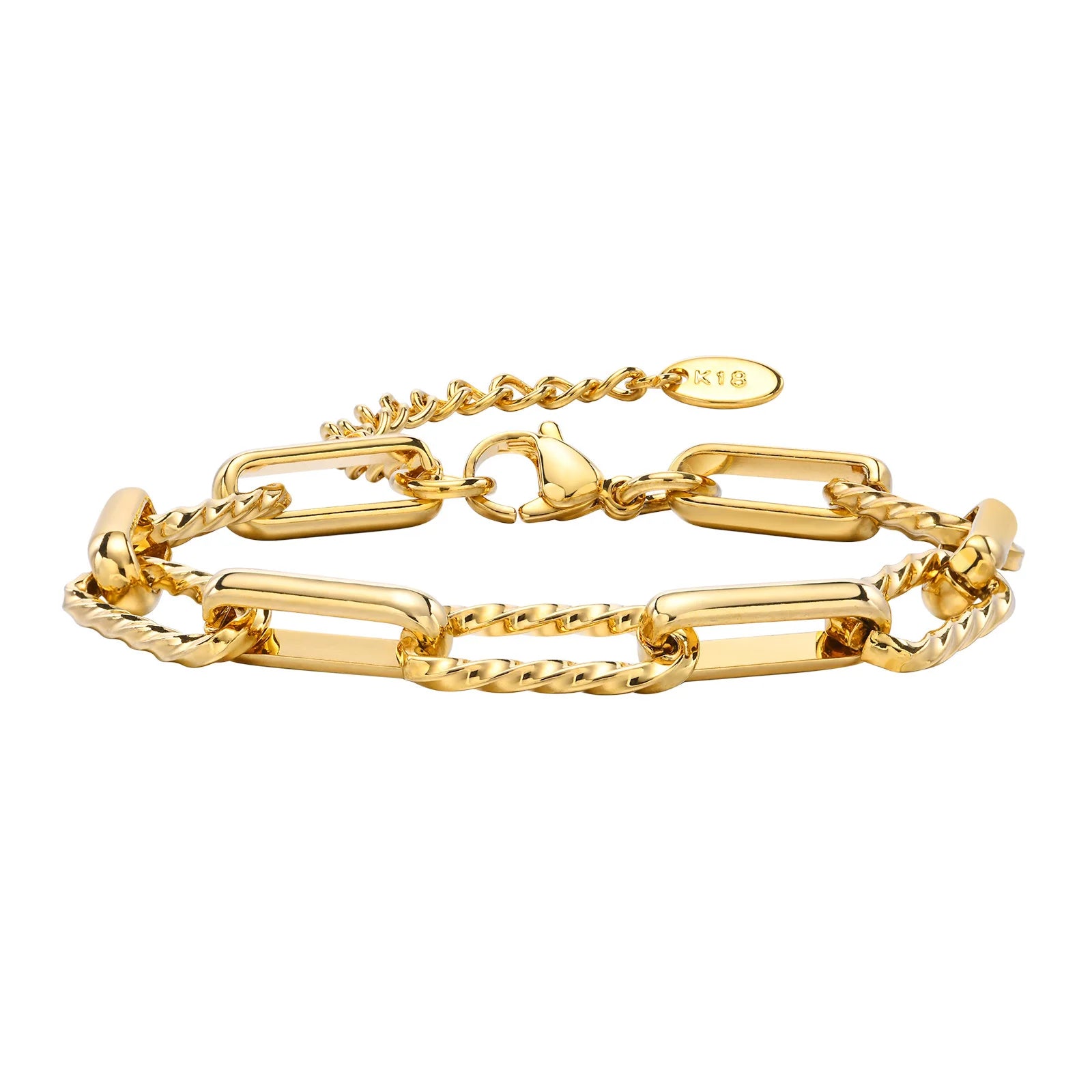 Link Gold Set – Kette & Armband im Duo-Look