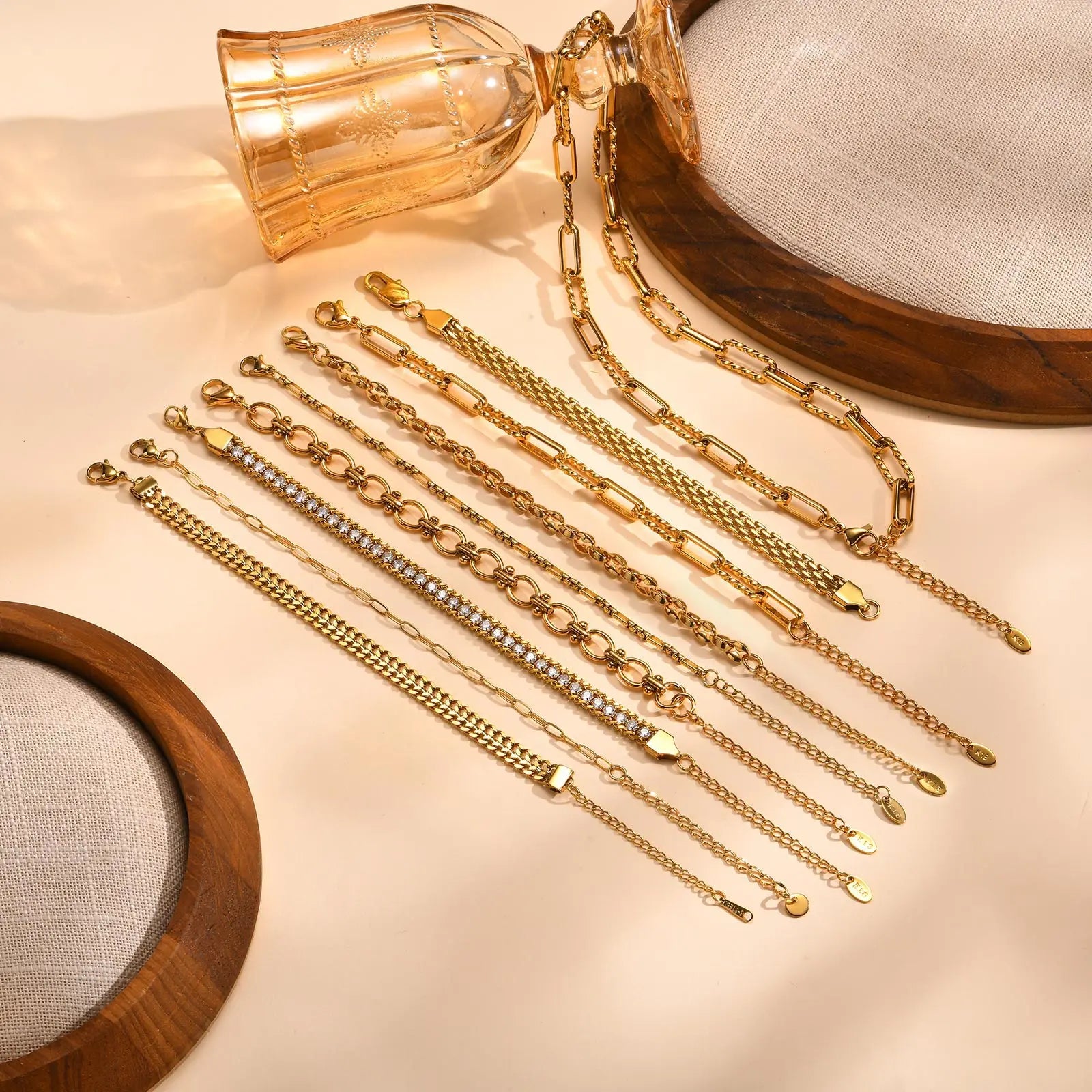 Link Gold Set – Kette & Armband im Duo-Look