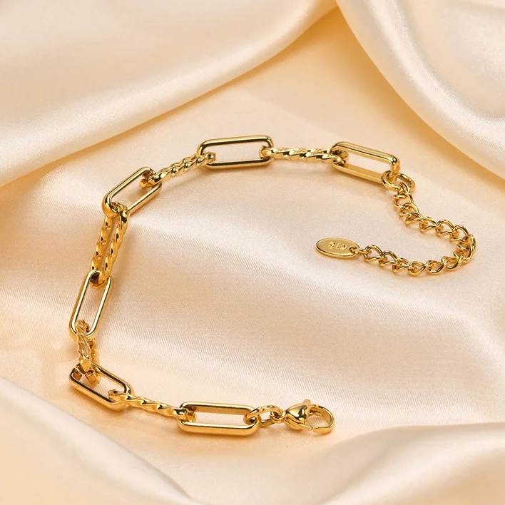 Link Gold Set – Kette & Armband im Duo-Look